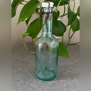 Berlin Glass Bottle with metal Swing Top and Porcelain Cap